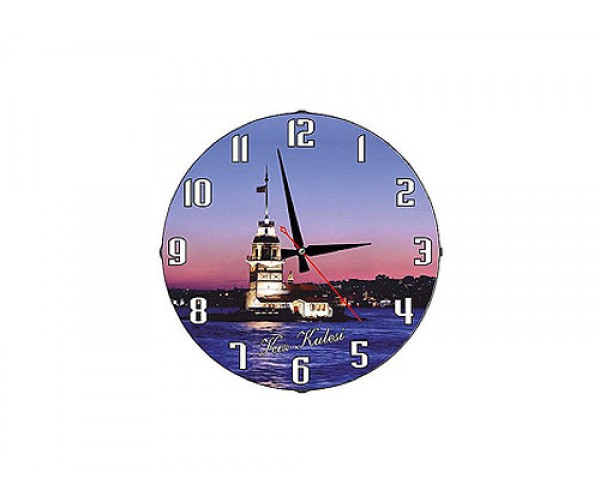 Kız Kulesi Duvar Saat İP Kamera