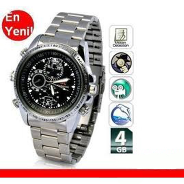 Kol Saati Gizli Kamera Metal Kordon